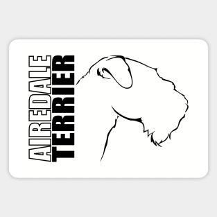 Airedale Terrier profile dog lover gift Magnet